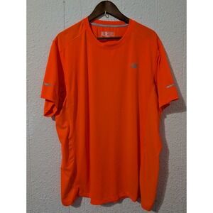 New Balance Core SS running tshirt, Orange, 2xl, mens, reflective